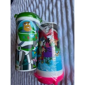 Disney Pixar Toy Story Cars Mickey Mouse Character Tumbler Cups Set